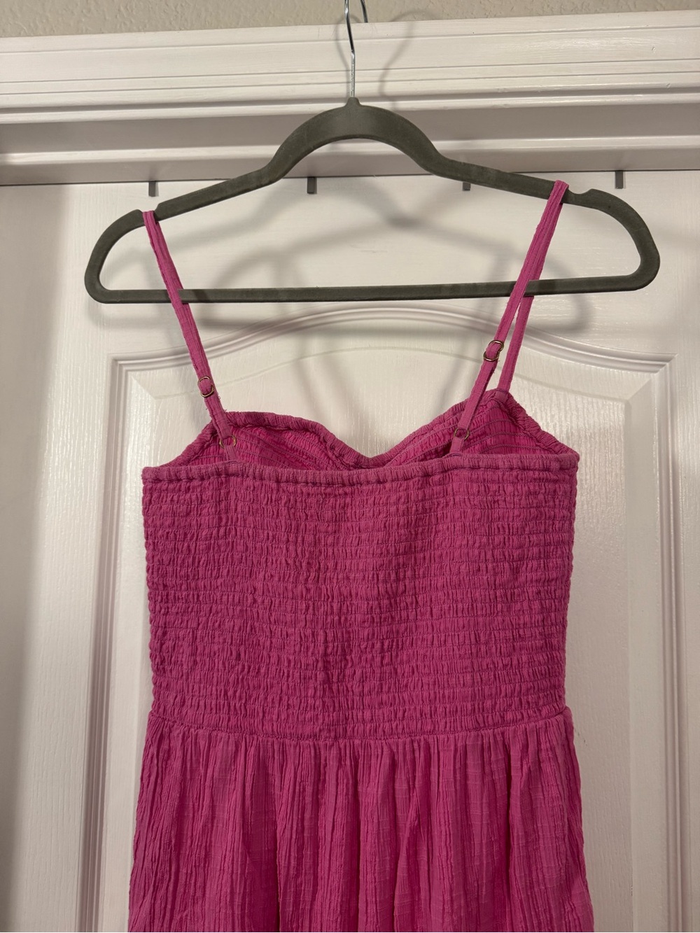 L Space Mallorca Pink Smocked Tiered Maxi Dress - Picture 10 of 15